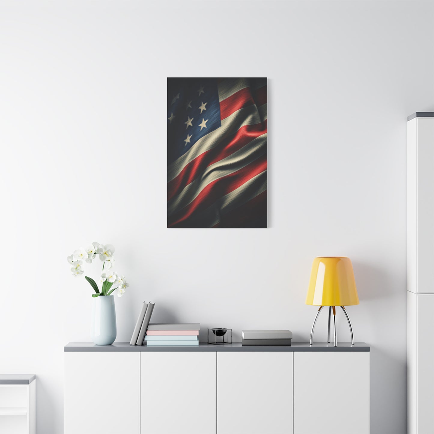 Classic Waving Stars and Stripes Wall Art & Canvas Prints