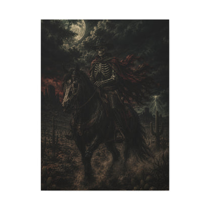 Storm Rider Gothic Western Scene Wall Art & Canvas Print