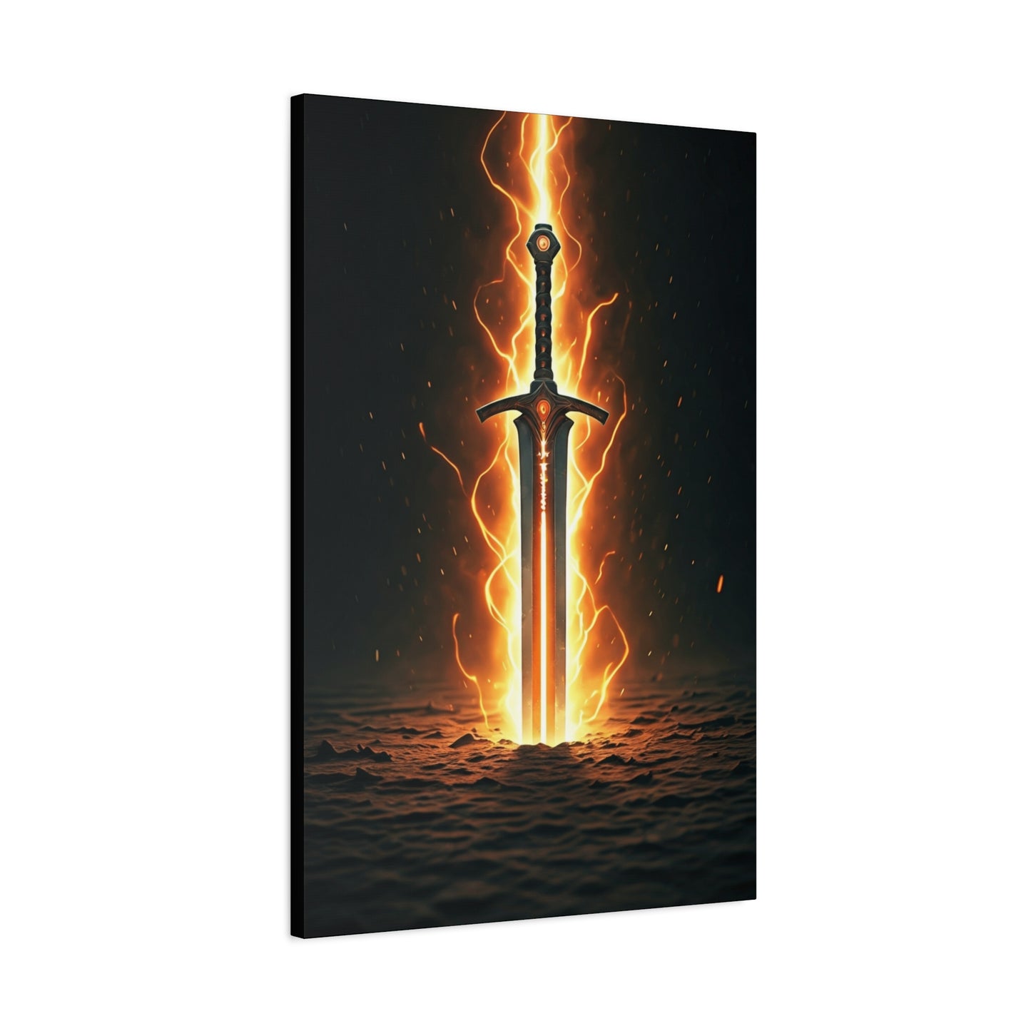 Blade of Eternal Flame Wall Art & Canvas Print