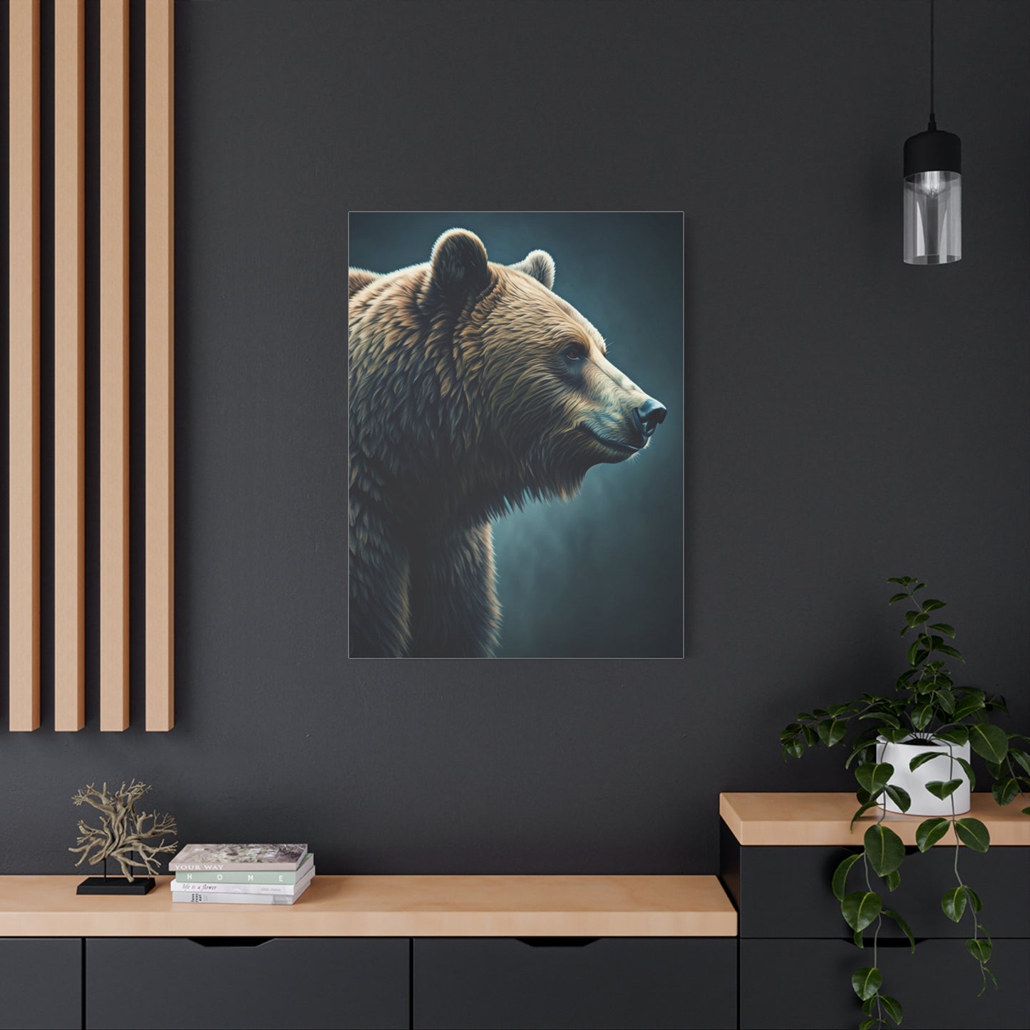 Side Profile Bear Elegance Wall Art & Canvas Prints