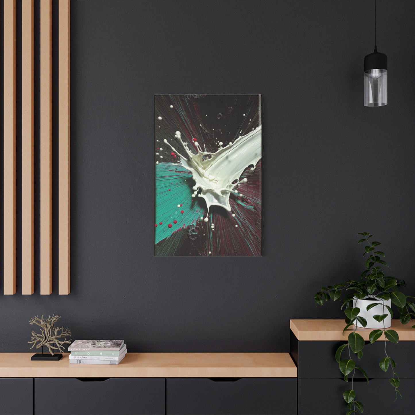 Abstract Liquid Paint Impact Wall Art & Canvas Print