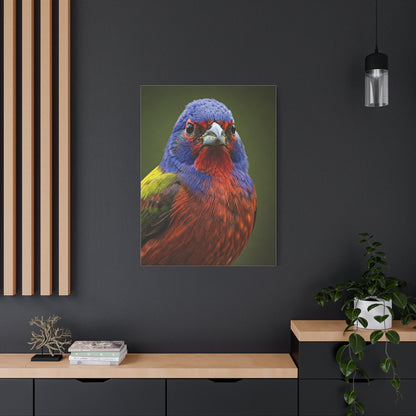 Vibrant Colorburst Sparrow Portrait Wall Art & Canvas Prints