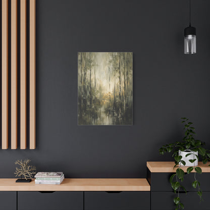 Abstract Forest Reflection Modern Trees Wall Art & Canvas Print