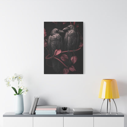 Pair of Ravens Gothic Romance Wall Art & Canvas Print