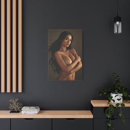 Soft Studio Nude Portrait Wall Art & Canvas Print