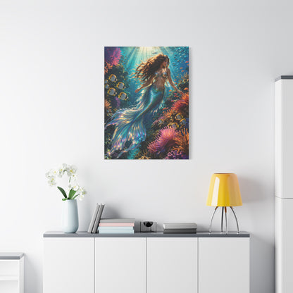 Coral Reef Luminous Mermaid Paradise Wall Art & Canvas Print