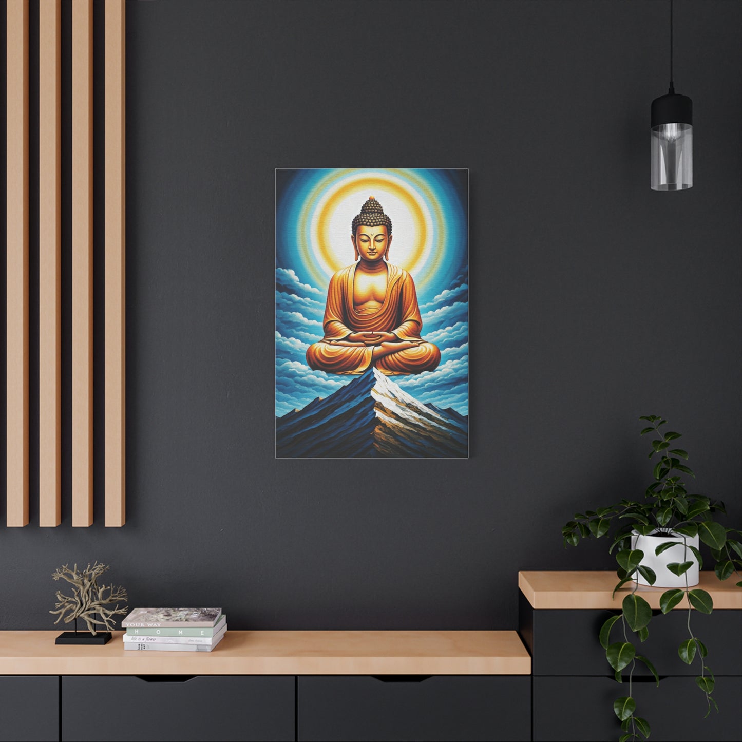 Celestial Buddha Above the Mountains Wall Art & Canvas Prints