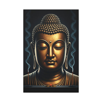 Mystical Aura Buddha Portrait Wall Art & Canvas Prints