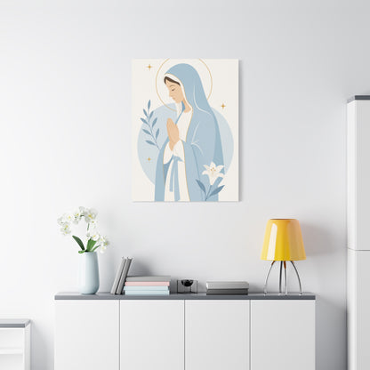 Minimalist Modern Mary Wall Art & Canvas Print