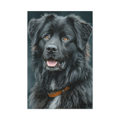 Noble Newfoundland Portrait Wall Art & Canvas Print
