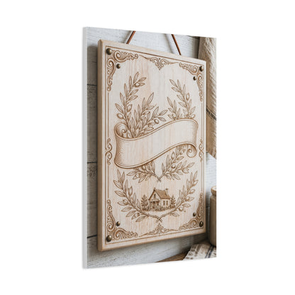 Joshua 24:15 Heirloom Home Blessing Scripture Wall Art & Canvas Print