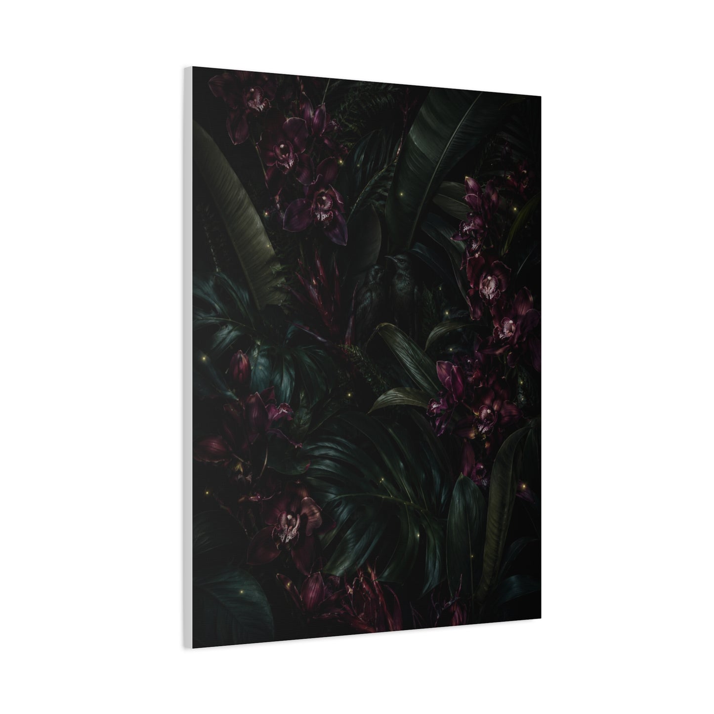 Tropical Noir Orchid Midnight Romance Wall Art & Canvas Print