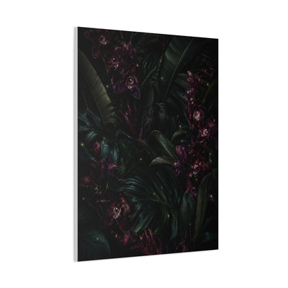 Tropical Noir Orchid Midnight Romance Wall Art & Canvas Print