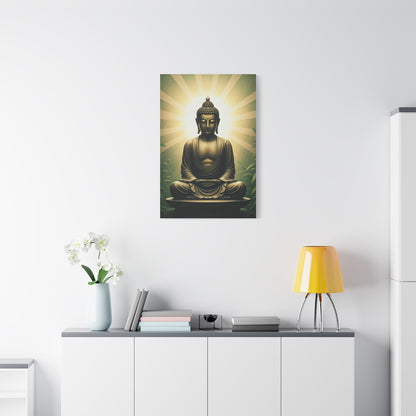 Sunburst Serenity Buddha Meditation Wall Art & Canvas Prints