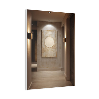 Minimalist Textured Luxury Hotel Hallway Wall Art & Canvas Print