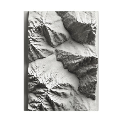Sculpted Topographic Relief Wall Art & Canvas Print