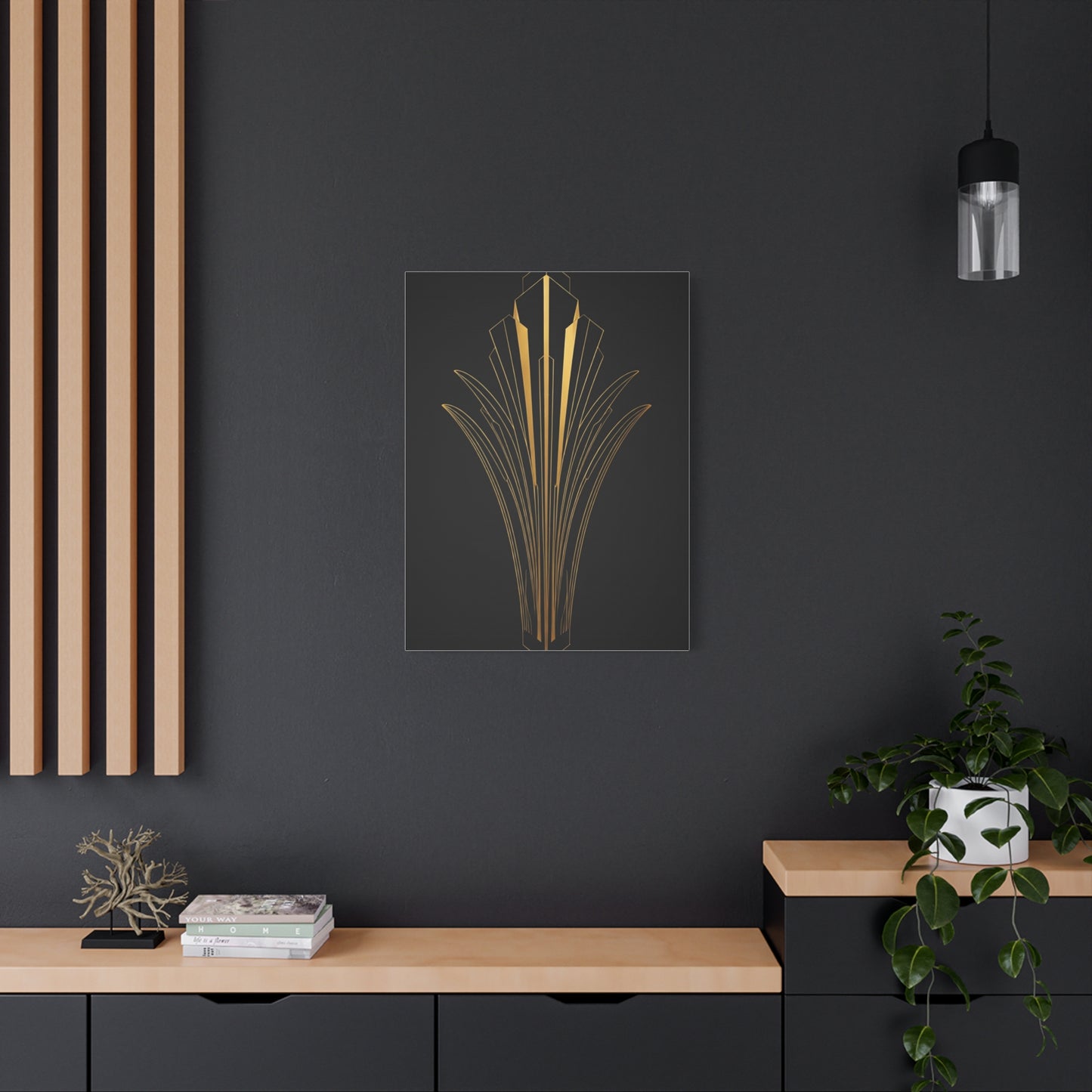 Art Deco Crown Radiance Wall Art & Canvas Prints
