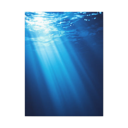 Sunbeams Beneath the Ocean Surface Wall Art & Canvas Prints