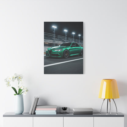 Alfa Romeo Giulia Quadrifoglio Night Circuit Stance Wall Art & Canvas Prints