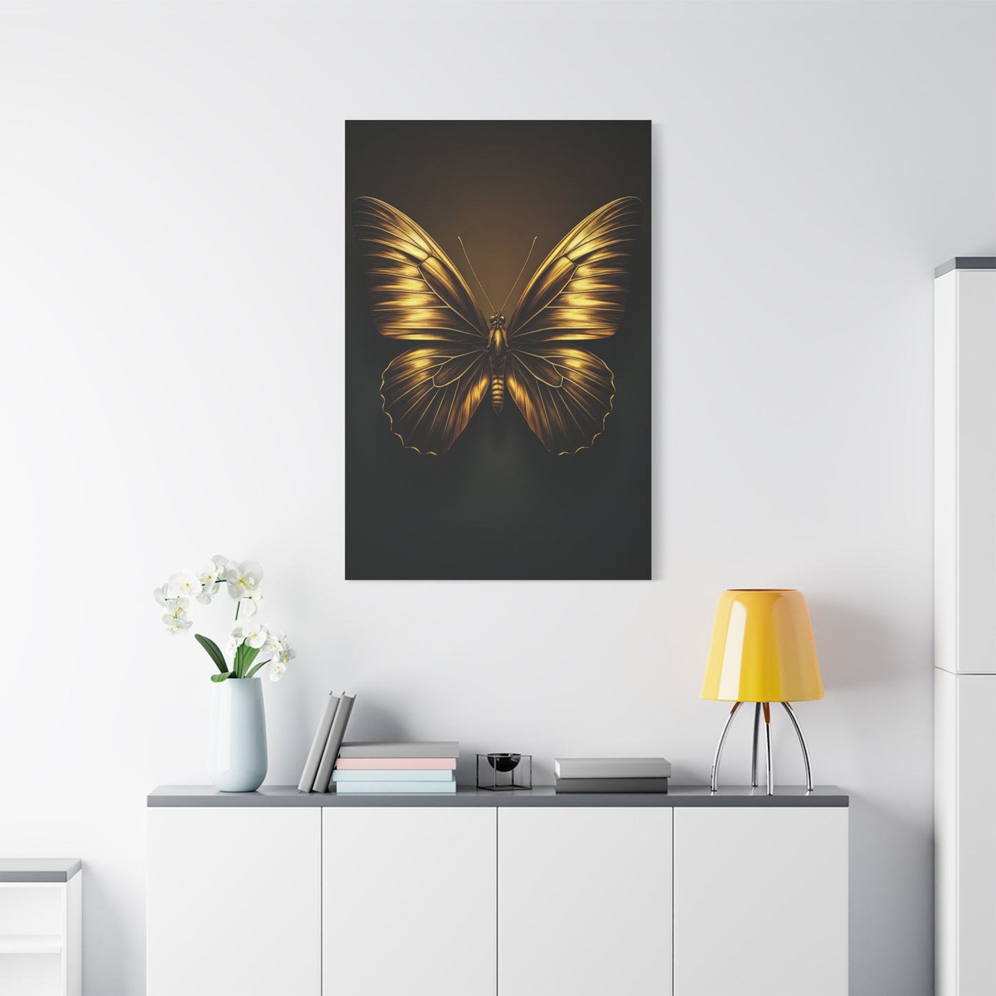 Golden Monarch Style Butterfly Elegance Wall Art & Canvas Prints