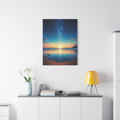 Starry Horizon Sunset Reflection Wall Art & Canvas Prints