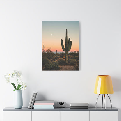 Golden Sunset Saguaro Landscape Wall Art & Canvas Prints