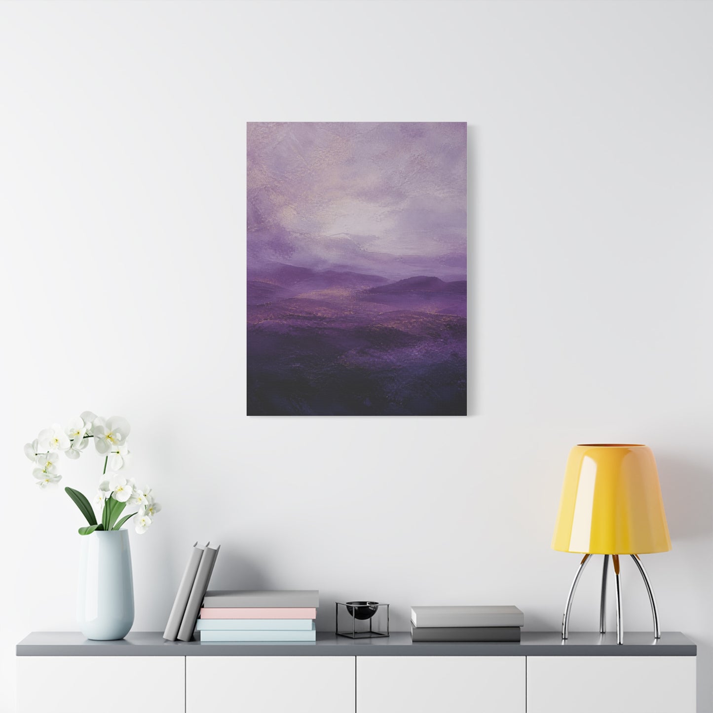 Amethyst Horizon Landscape Wall Art & Canvas Print