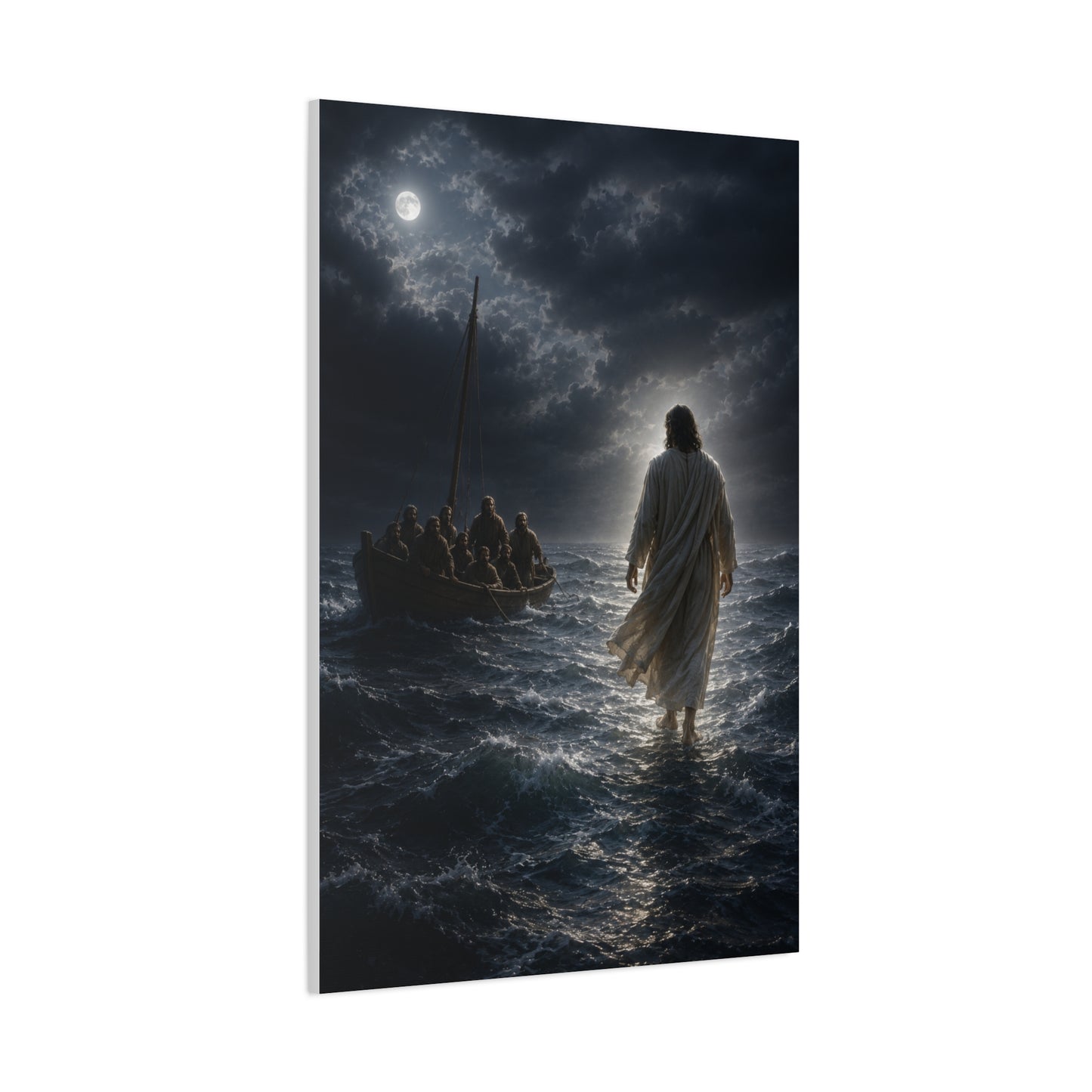 Jesus Walking on Water Scripture Wall Art & Canvas Print