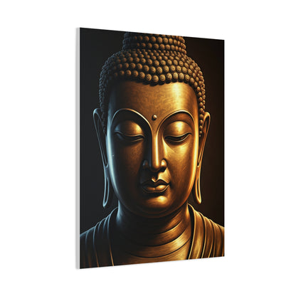 Shadow Glow Buddha Meditation Portrait Wall Art & Canvas Prints
