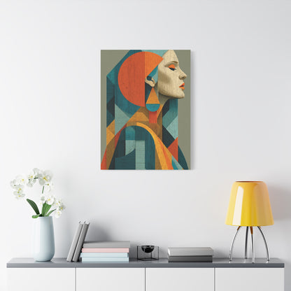 Abstract Modernist Profile Composition Wall Art & Canvas Print