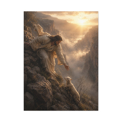 Leaves the 99 Sunrise Rescue Scripture Wall Art & Canvas Print