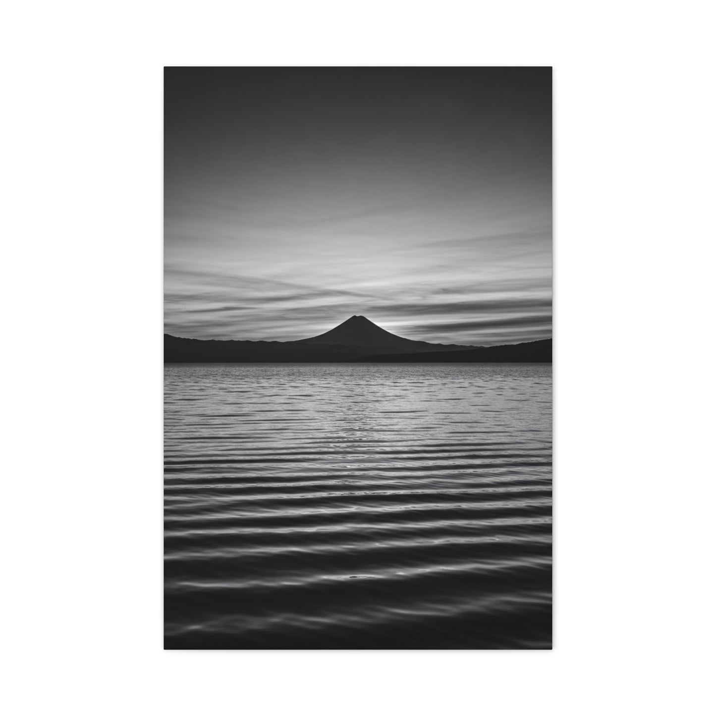 Serene Horizon Mountain Reflection Wall Art & Canvas Prints