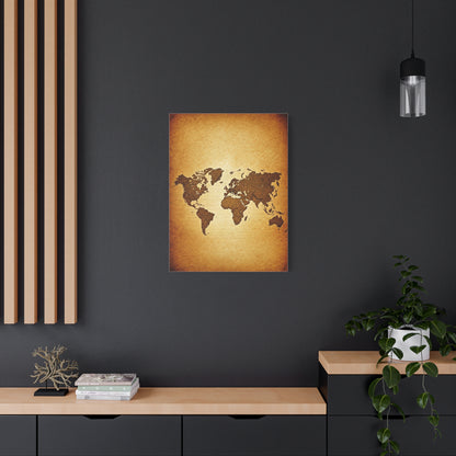 Vintage Portrait Map Fusion Wall Art & Canvas Prints