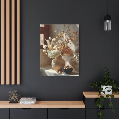 Neutral Dried Autumn Arrangement Wall Art & Canvas Print