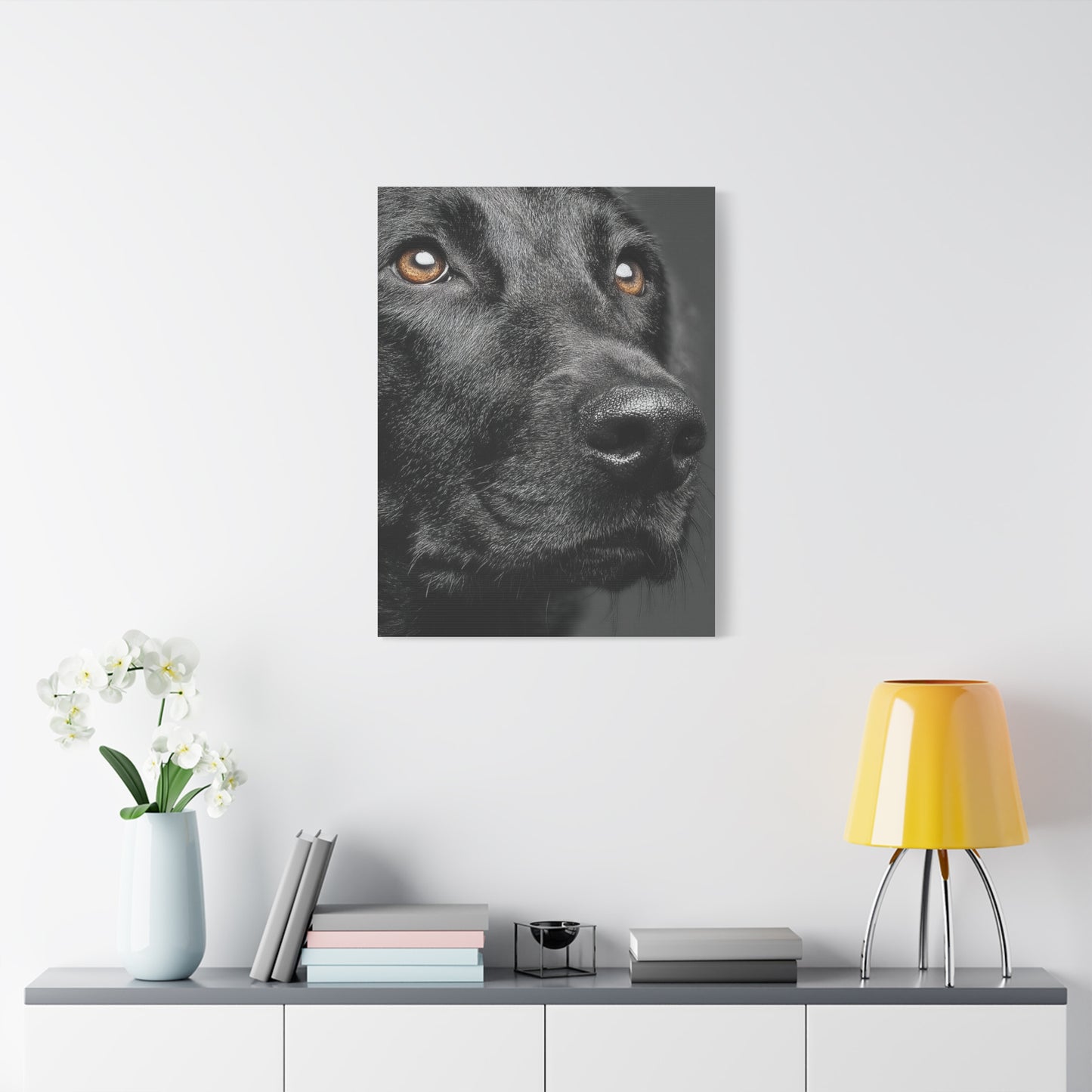 Black Labrador Fine Art Close-Up Wall Art & Canvas Print