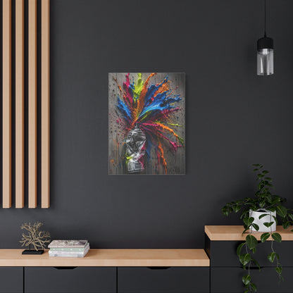 Exploding Spray Paint Creativity Street Wall Art & Canvas Print