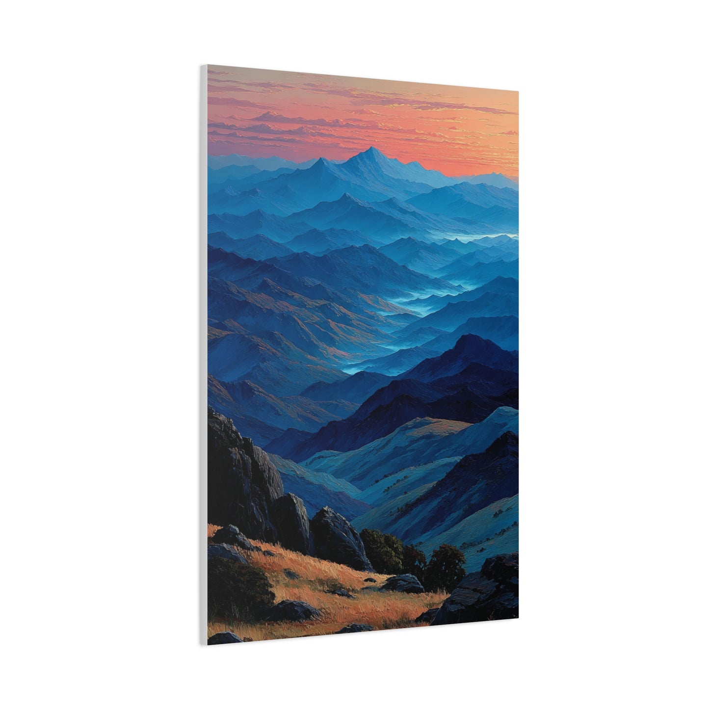 Blue Ridge Dawn Mountain Layers Wall Art & Canvas Print