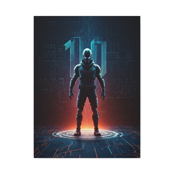 Digital Ascension Warrior Wall Art & Canvas Prints