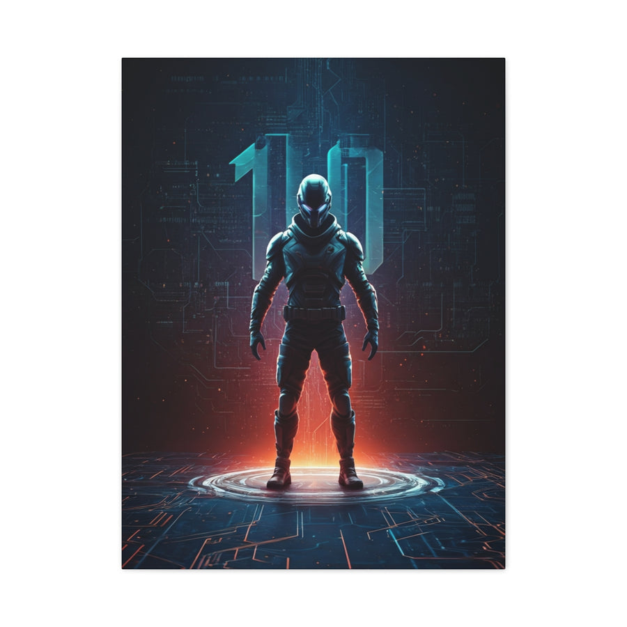 Digital Ascension Warrior Wall Art & Canvas Prints