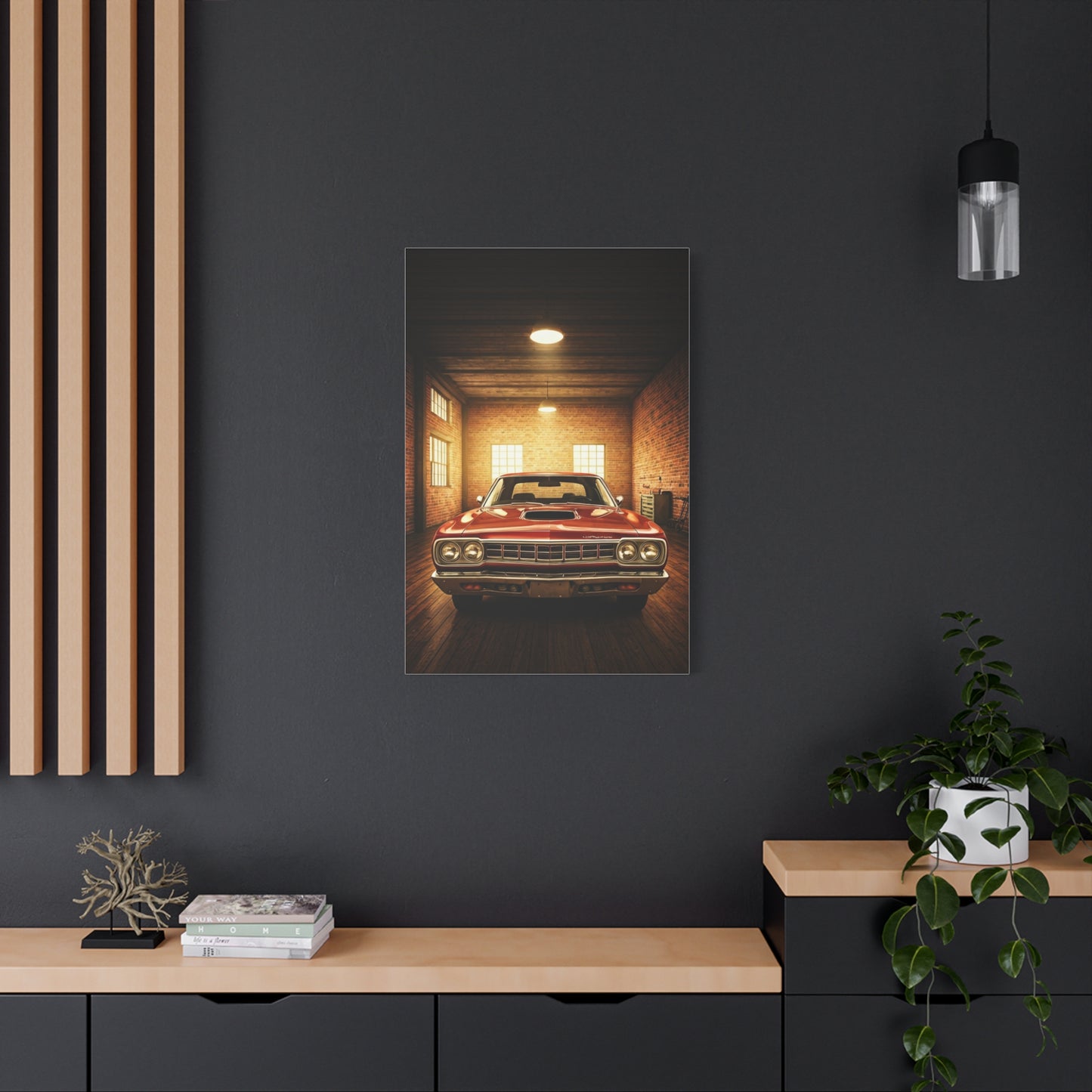 Plymouth Road Runner Tungsten Garage Wall Art & Canvas Prints