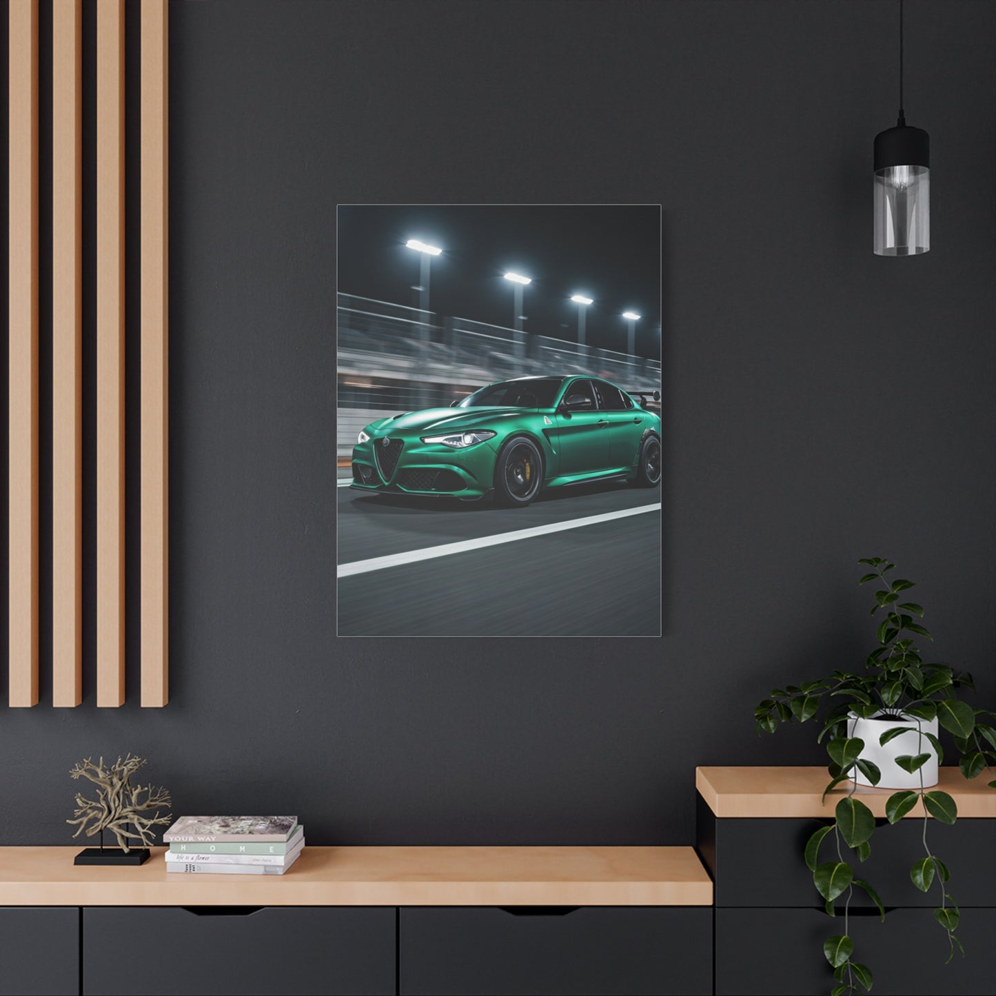 Alfa Romeo Giulia Quadrifoglio Night Circuit Stance Wall Art & Canvas Prints