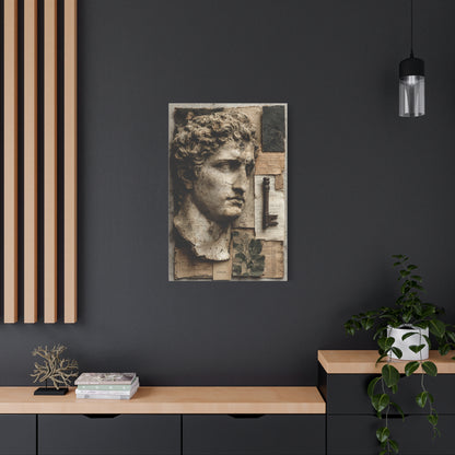 Antique Classical Bust Collage Wall Art & Canvas Print