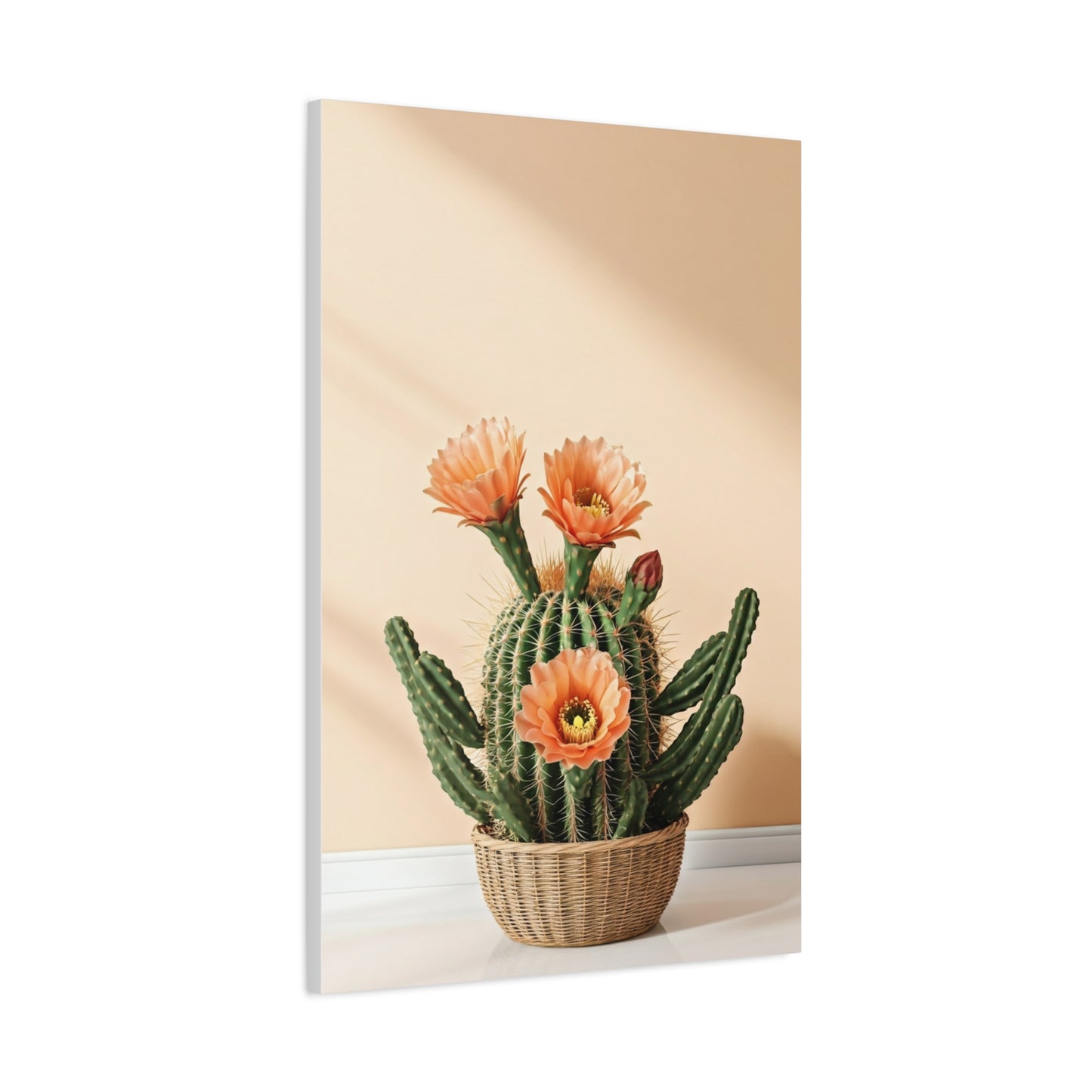 Blooming Desert Barrel Cactus Wall Art & Canvas Prints