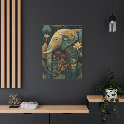 Botanical Heritage Elephant Wall Art & Canvas Print