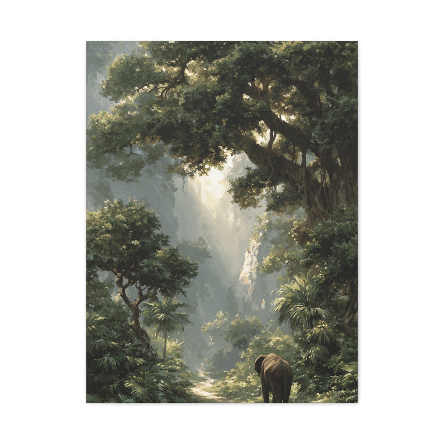 Ornate Royal Indian Elephant Wall Art & Canvas Print