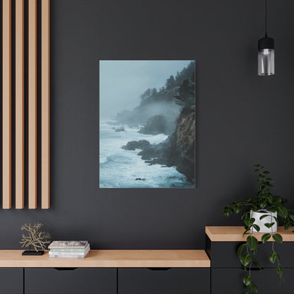 Foggy Coastal Cliffs on Quiet Morning Wall Art & Canvas Print