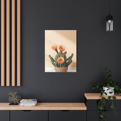 Blooming Desert Barrel Cactus Wall Art & Canvas Prints