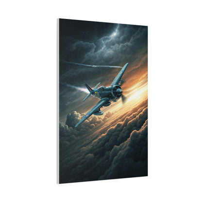 Stormbreaker Fighter Jet Through the Clouds Wall Art & Canvas Prints