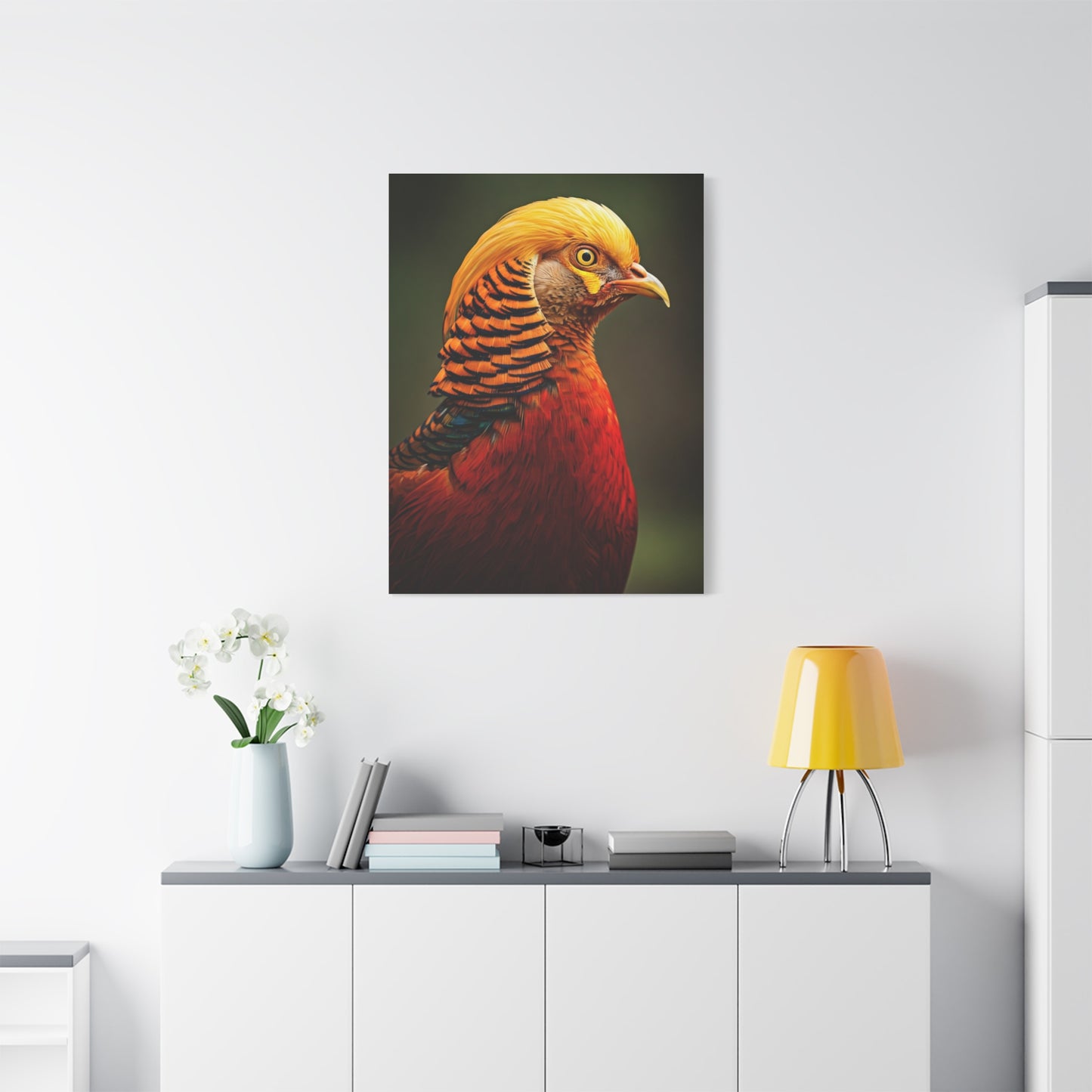 Regal Red Pheasant Portrait Wall Art & Canvas Prints