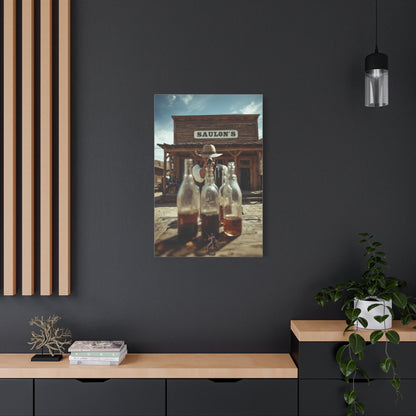 Saloon Bottle Shooting Challenge Wall Art & Canvas Print